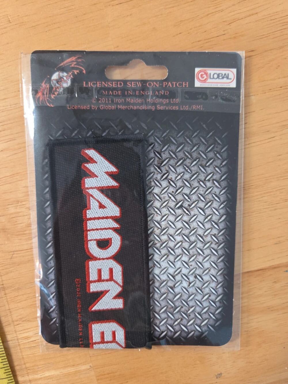 Iron Maiden Large Logo Sew On Patch 2011 Official Licensed Heavy Metal Merch nip